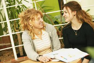 Two students together