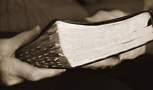 Holding a Bible