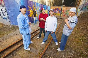 Group of guys hanging out