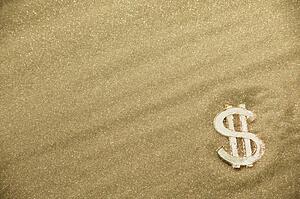 Money in sinking sand