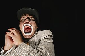 A yelling man