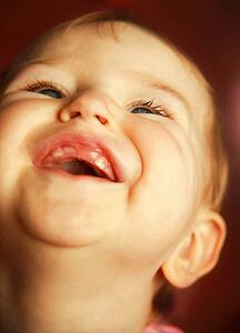 Child laughs