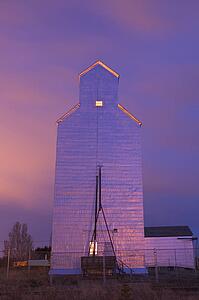 A grain elevator