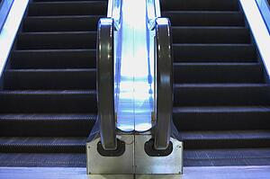 An escalator