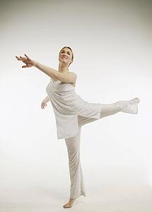 A woman dances
