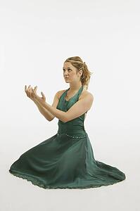 A woman dances