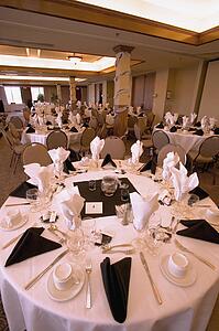 Formal place settings at Wedding Banquet