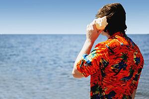 Listening to the sound of the ocean