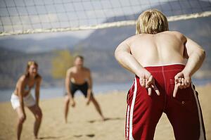 Volleyball player signals