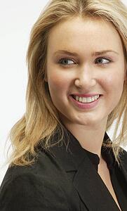 Portrait of a blond woman