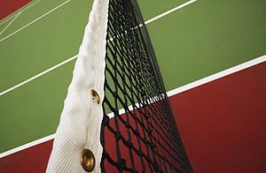 A tennis net