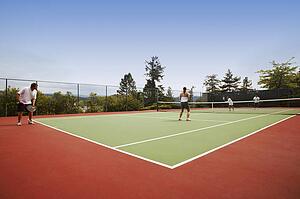 A tennis game