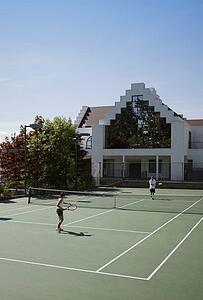 A tennis game