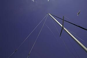 A boat's rigging