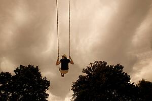 Swinging on a swing