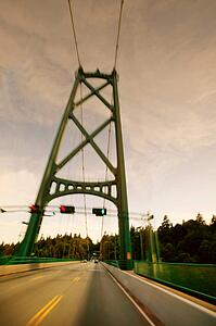 A bridge with traffic