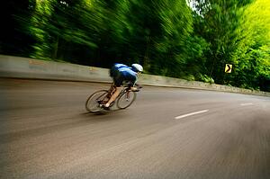 Lone cyclist