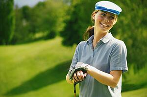 Portrait of a golfer