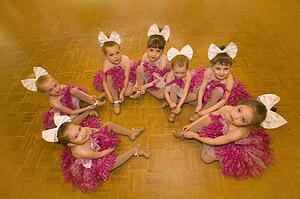 A group of young dancers