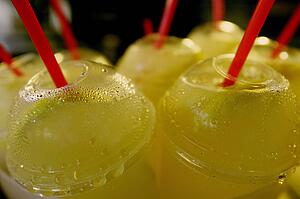 A group of refreshing drinks