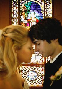 Couple in a church