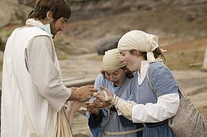 Jesus heals lepers