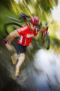 Mountain biker