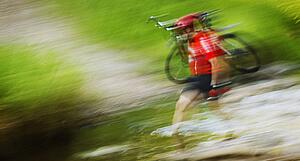 Mountain biker