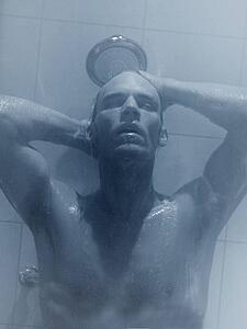 Man in shower