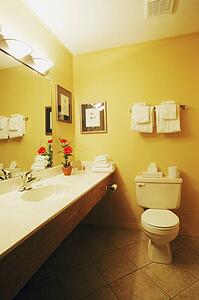 Inside a washroom