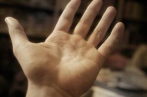 An outstretched hand