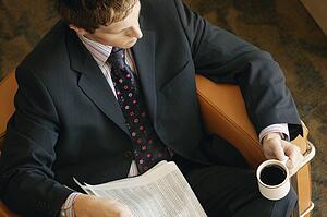 Businessman with coffee