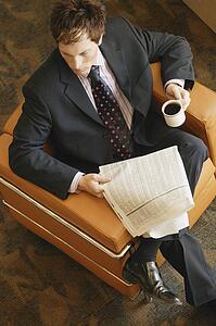 Businessman with coffee