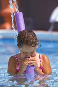 Child in a swimming pool