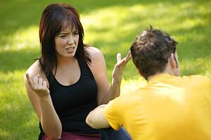 Couple has an argument