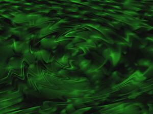 A green rippled swirl