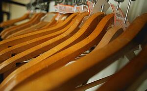 A group of hangers