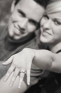 Engaged couple