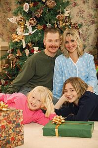 A family at Christmas