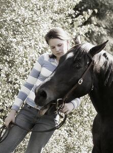 Girl with horse