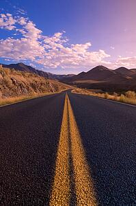 Road through mountains