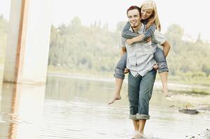 A piggy back ride