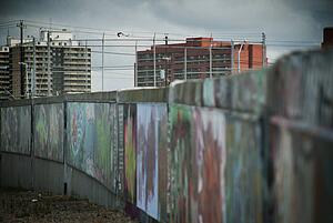 Graffiti in a city
