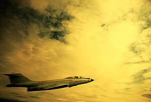 An airplane