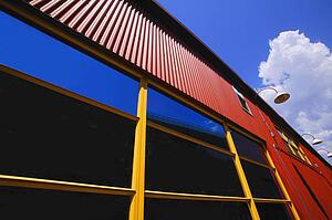 Side of building against sky