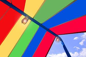 Striped canopy