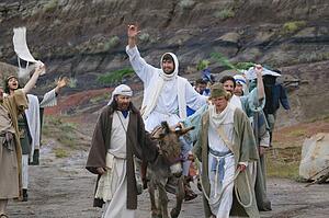 Jesus journey on the donkey