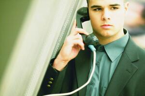 Business man on telephone