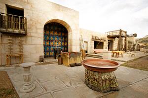 A temple courtyard