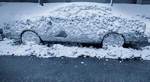 A frozen car